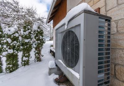 air source heat pump in winter